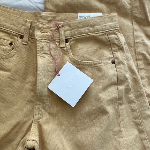 B sides lasso jean in yellow overdue NWT - Picture 2 of 7